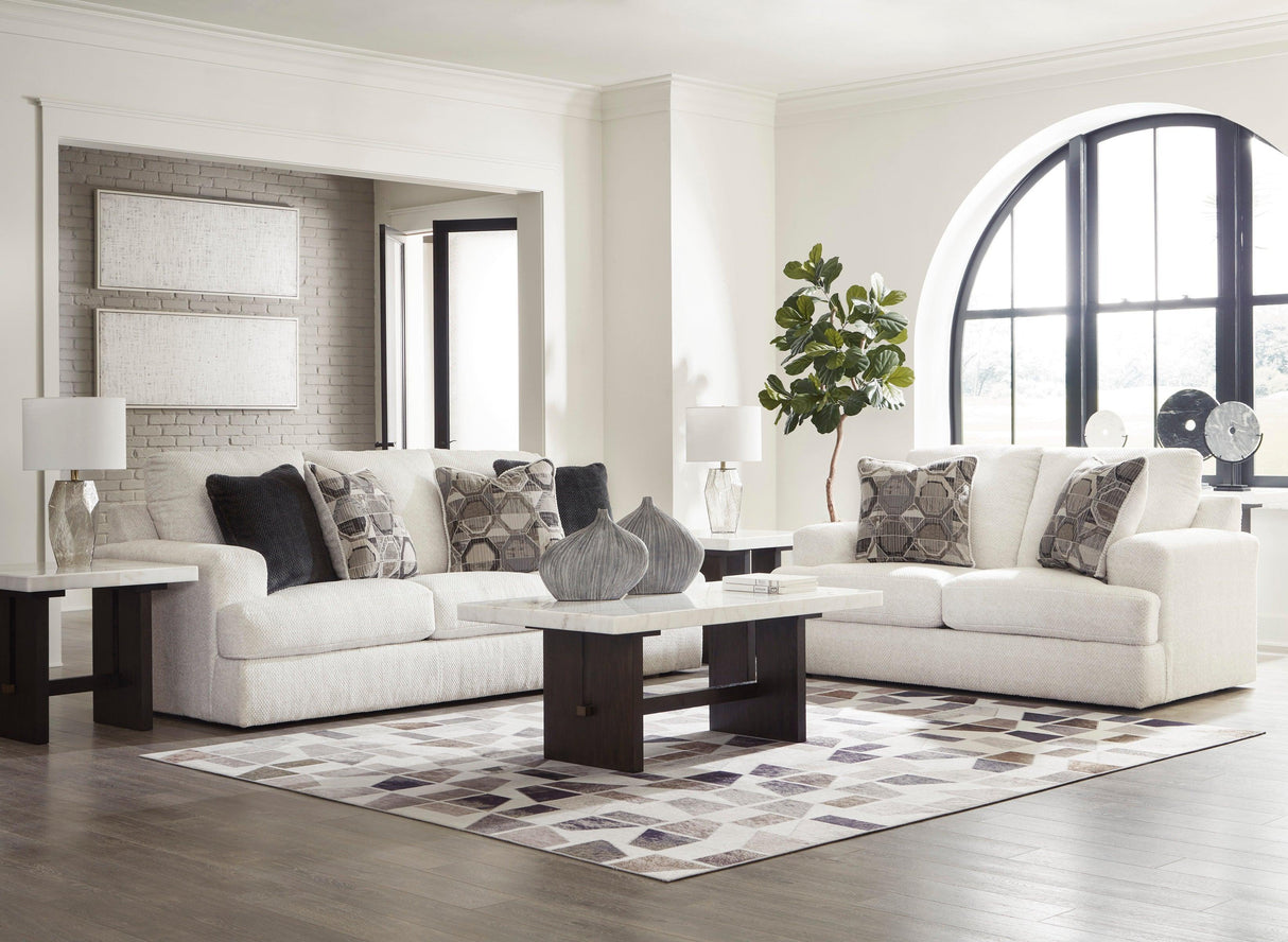Karinne Linen Living Room Set by Ashley at Eve Furniture