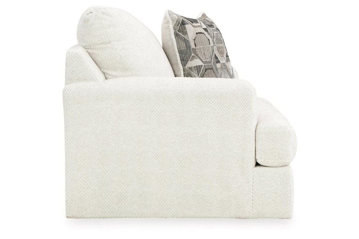 Karinne Linen Loveseat and Chair by Ashley at Eve Furniture