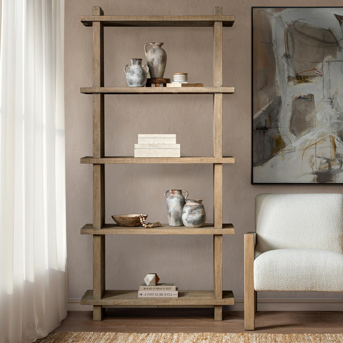 Karlla Bookshelf by Classic Home at Eve Furniture