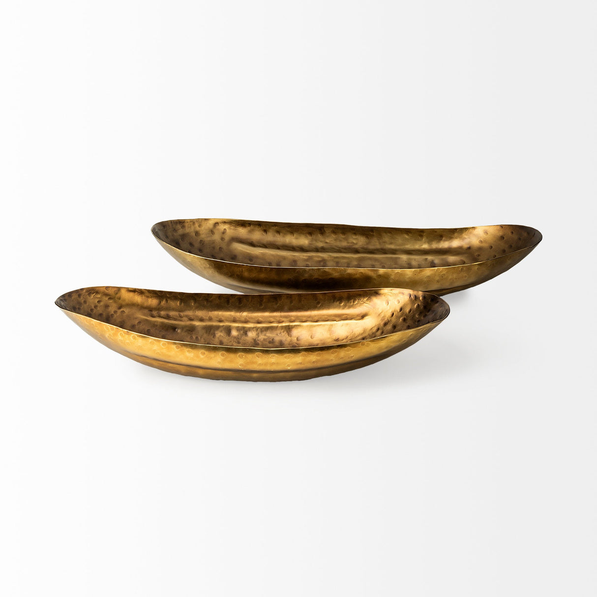 Karmen (Set of 2) Gold Hammered Oversized Bowls by Mercana at Eve Furniture