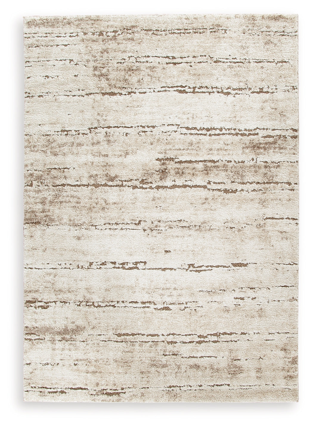Kasney Cream/Brown Large Rug by Ashley at Eve Furniture