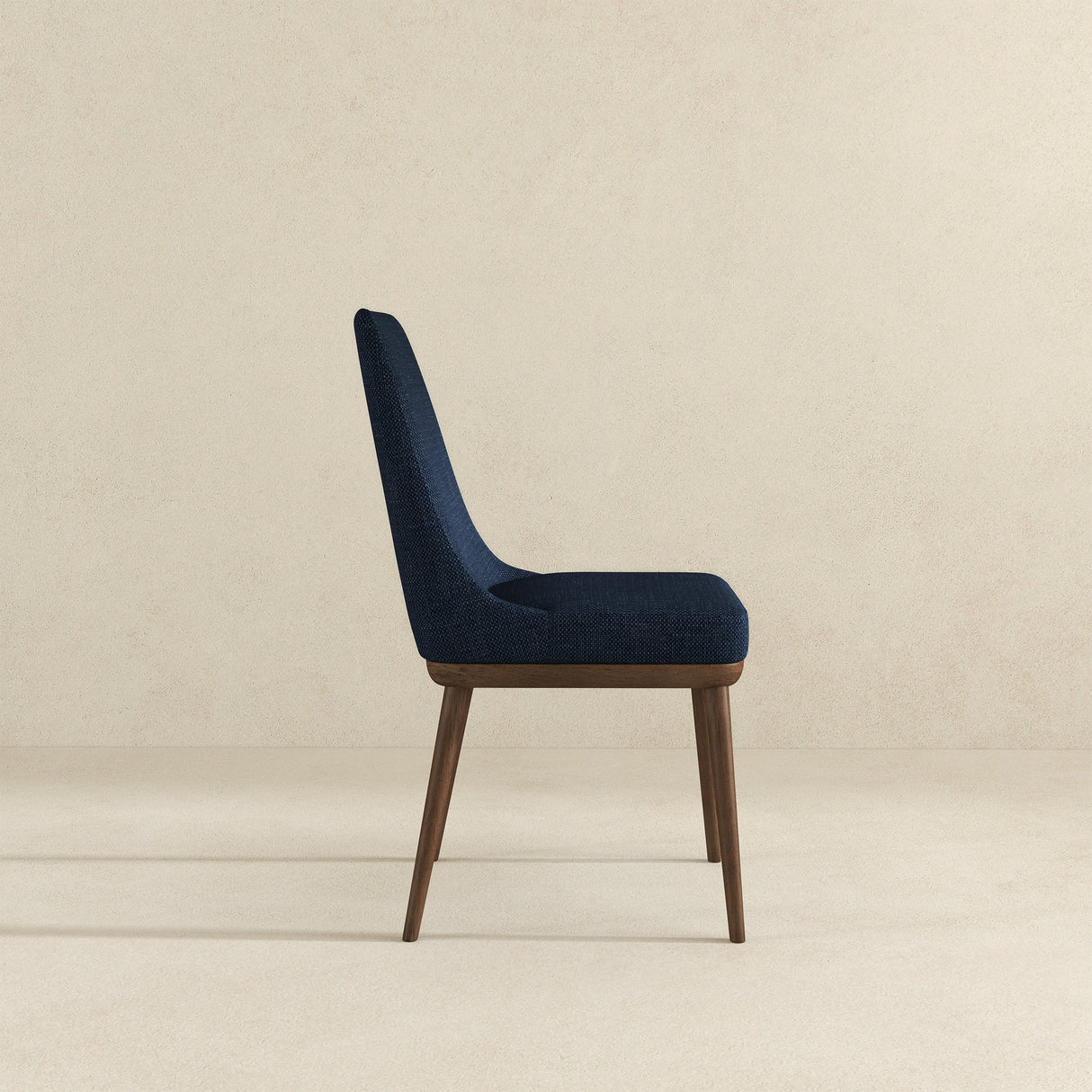 Kate Dark Blue Fabric Dining Chair (Set Of 2) by Ashcroft Furniture at Eve Furniture