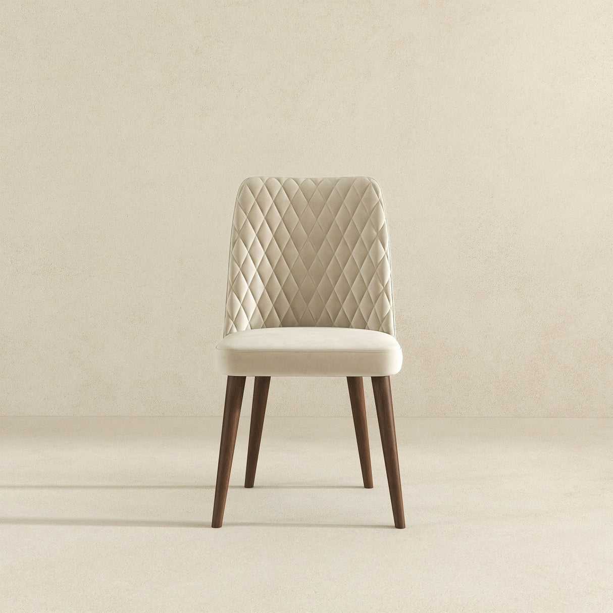 Katie Beige Velvet Dining Chair (Set Of 2) by Ashcroft Furniture at Eve Furniture