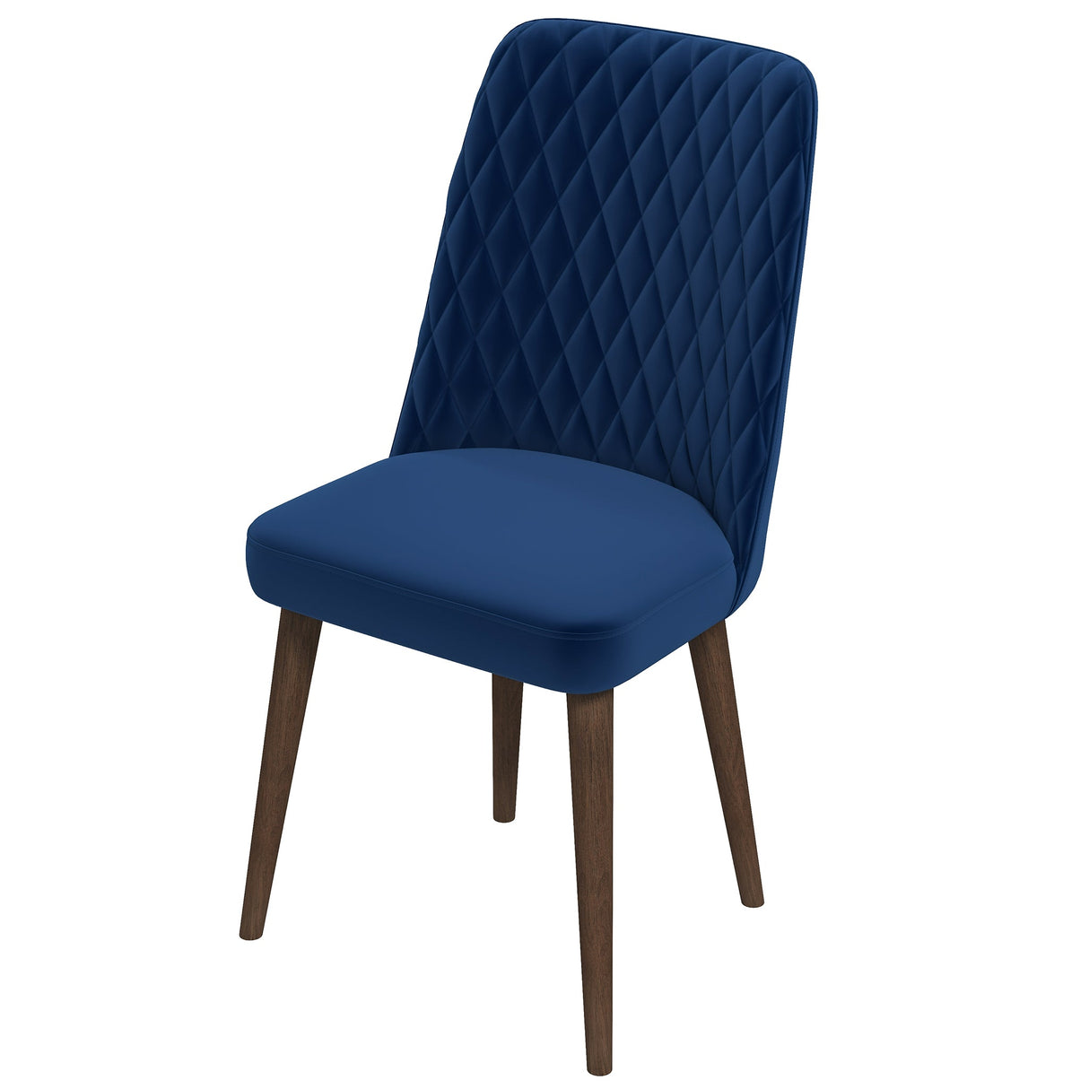 Katie Navy Blue Velvet Dining Chair (Set Of 2) by Ashcroft Imports at Eve Furniture