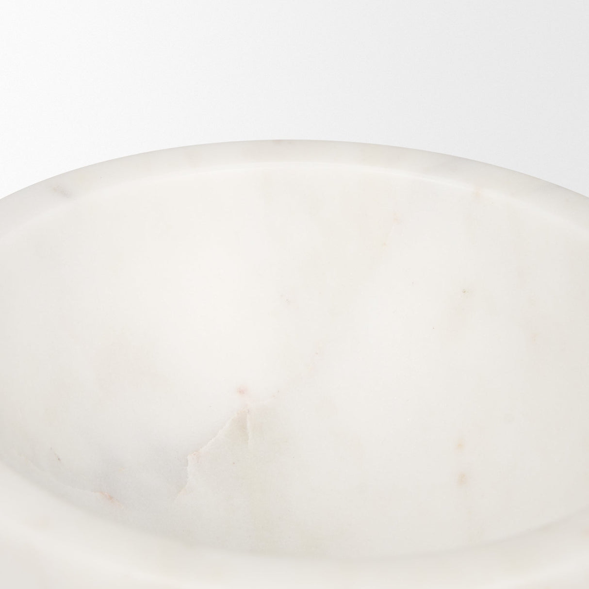 Katora Small Premium Solid White Marble Bowl by Mercana at Eve Furniture