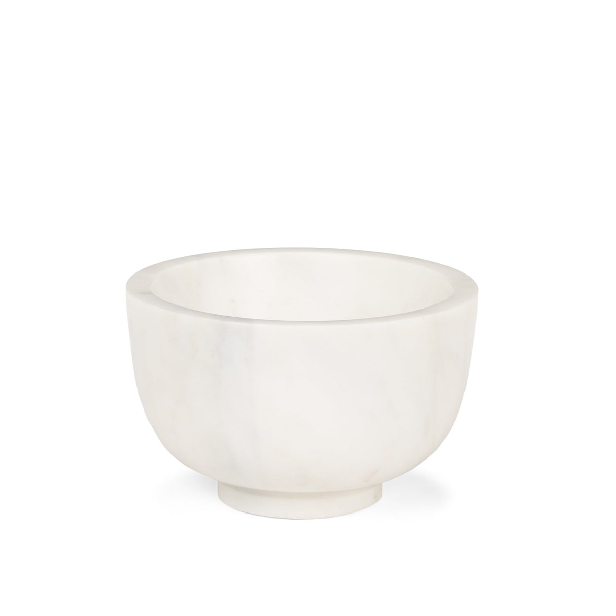 Katora Small Premium Solid White Marble Bowl by Mercana at Eve Furniture