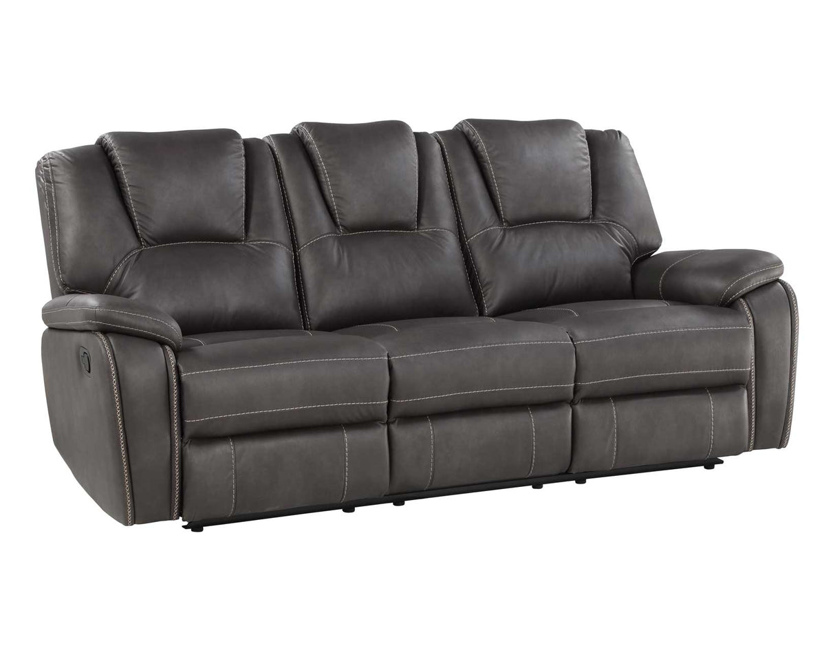 Katrine Charcoal 3-Piece Manual Reclining Set by Steve Silver at Eve Furniture