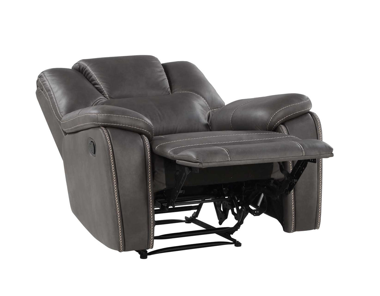 Katrine Charcoal 3-Piece Manual Reclining Set by Steve Silver at Eve Furniture