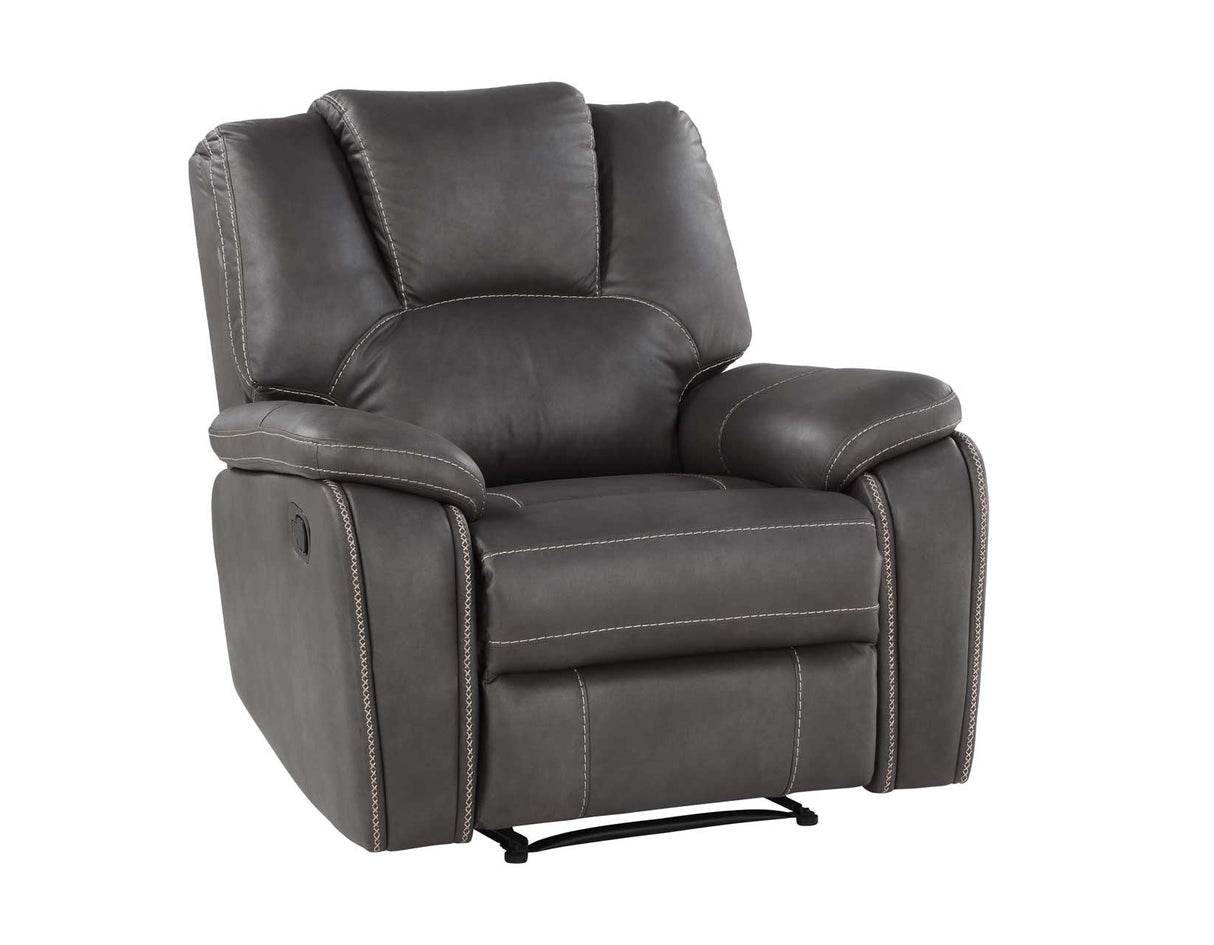 Katrine Charcoal 3-Piece Manual Reclining Set by Steve Silver at Eve Furniture