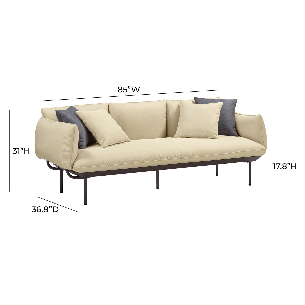 Katti Outdoor Sofa by TOV Furniture at Eve Furniture