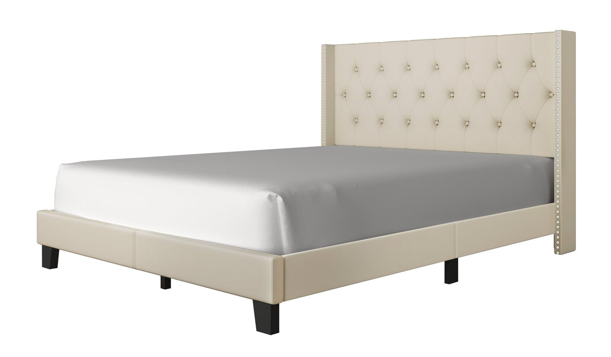 Katy Beige Twin Platform Bed by Happy Homes at Eve Furniture