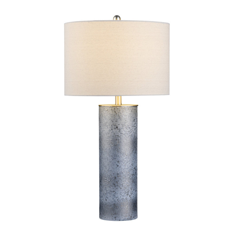 Katz Blue/Oatmeal Cylinder Table Lamp (Set of 2) by Crestview at Eve Furniture