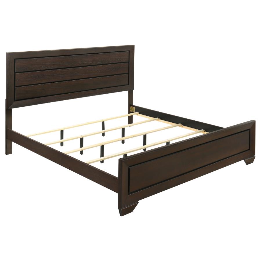 Kauffman 5-Piece Eastern King Bedroom Set with High Straight Headboard by Coaster at Eve Furniture