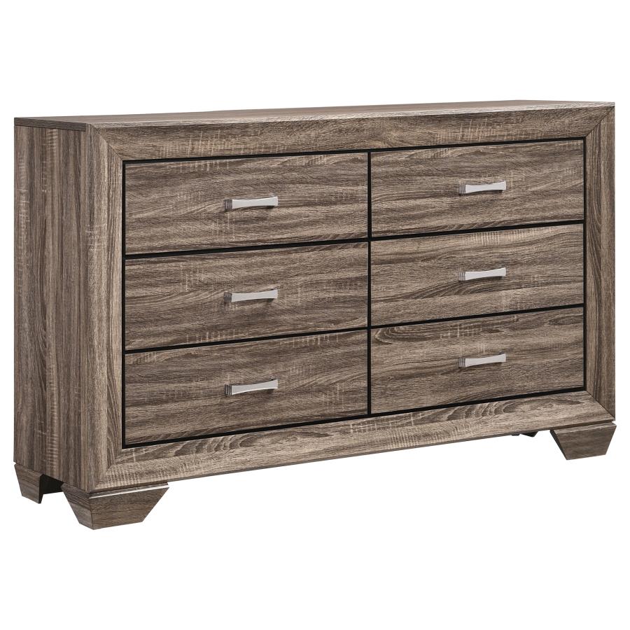 Kauffman 5-Piece Eastern King Bedroom Set with High Straight Headboard by Coaster at Eve Furniture