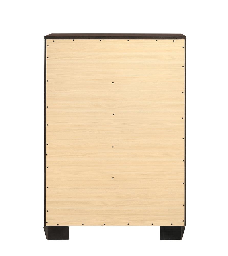 Kauffman Dark Cocoa 5-Drawer Chest by Coaster at Eve Furniture