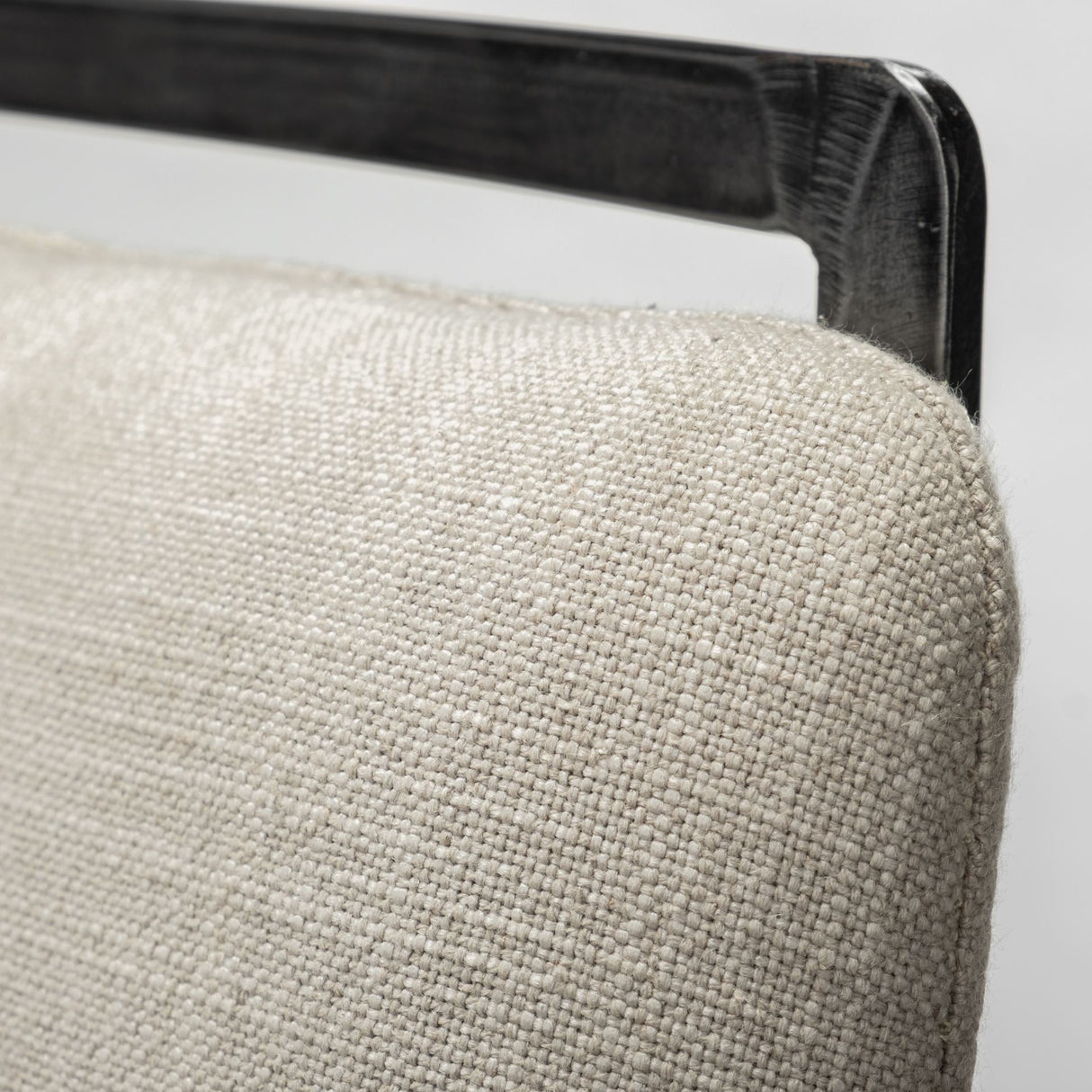 Kavalan 37.5" Total Height Beige Upholstered Seat Gray Metal Frame Bar Stool by Mercana at Eve Furniture