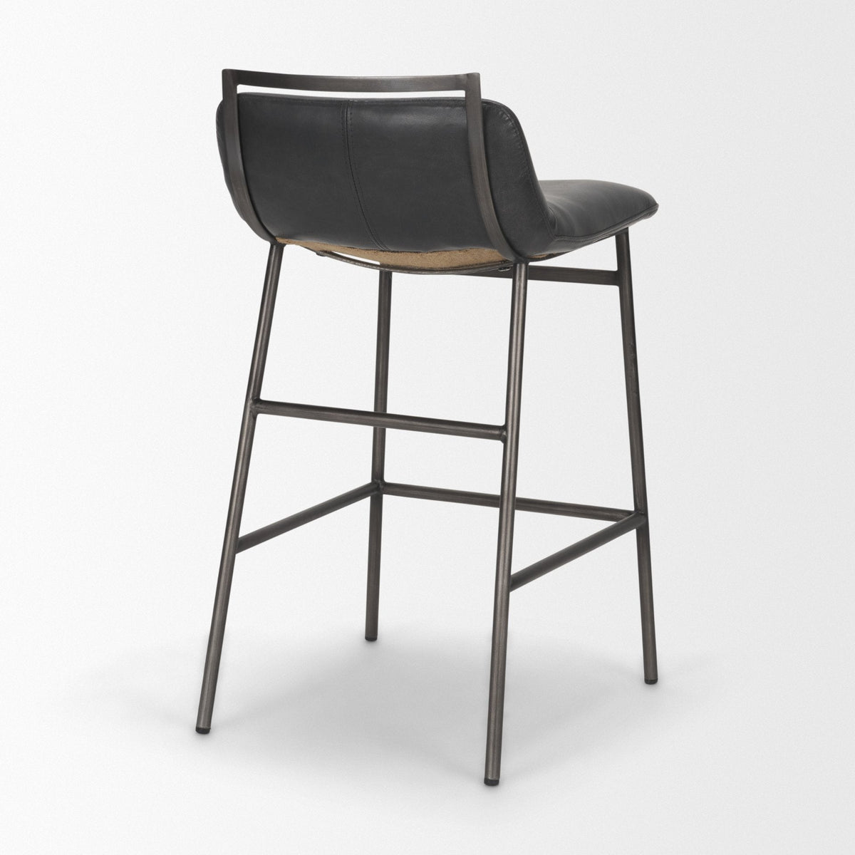 Kavalan Backless 33.5in Seat Counter Stool | Chocolate Leather by Mercana at Eve Furniture
