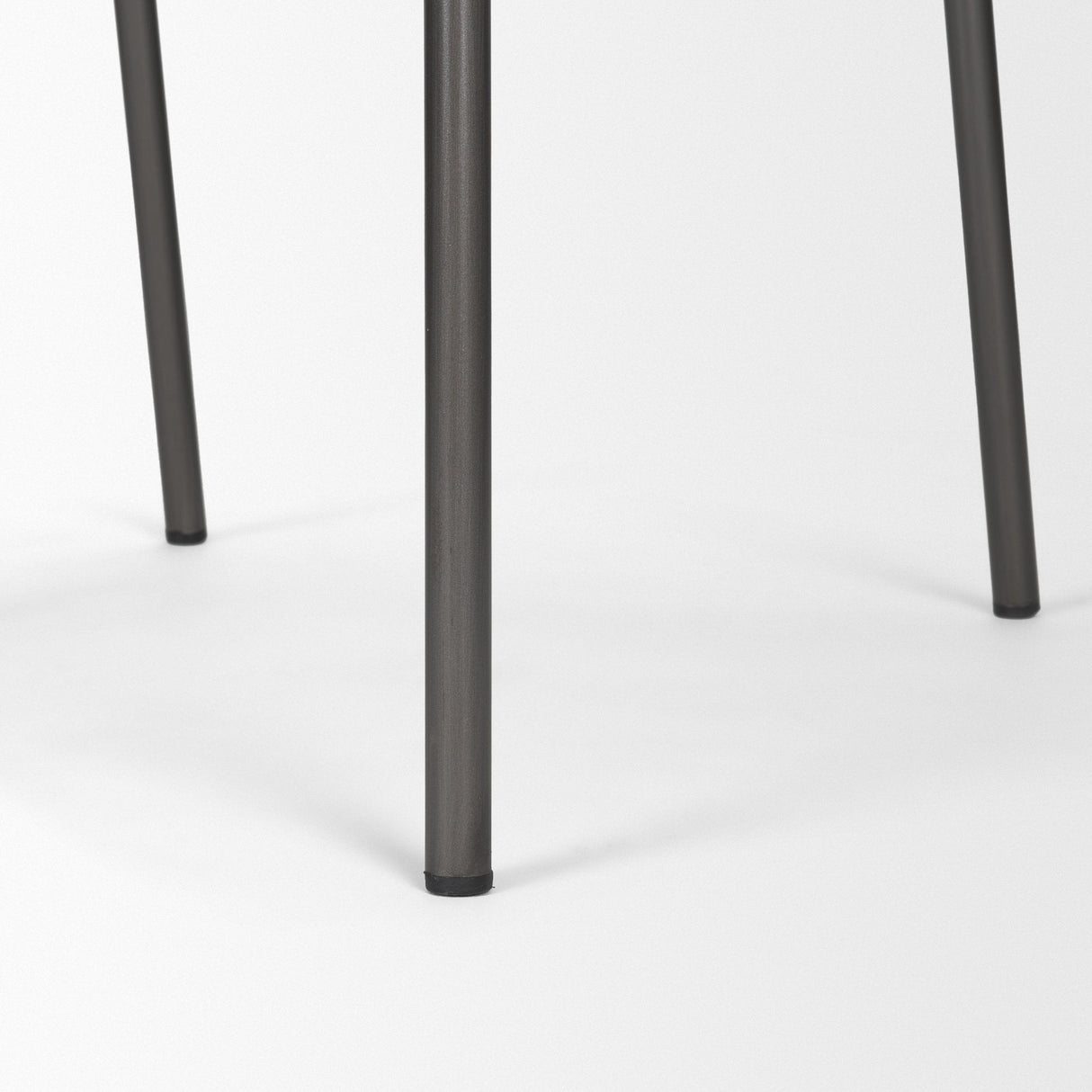 Kavalan Ebony Leather Seat Black Metal Frame Bar Stool by Mercana at Eve Furniture