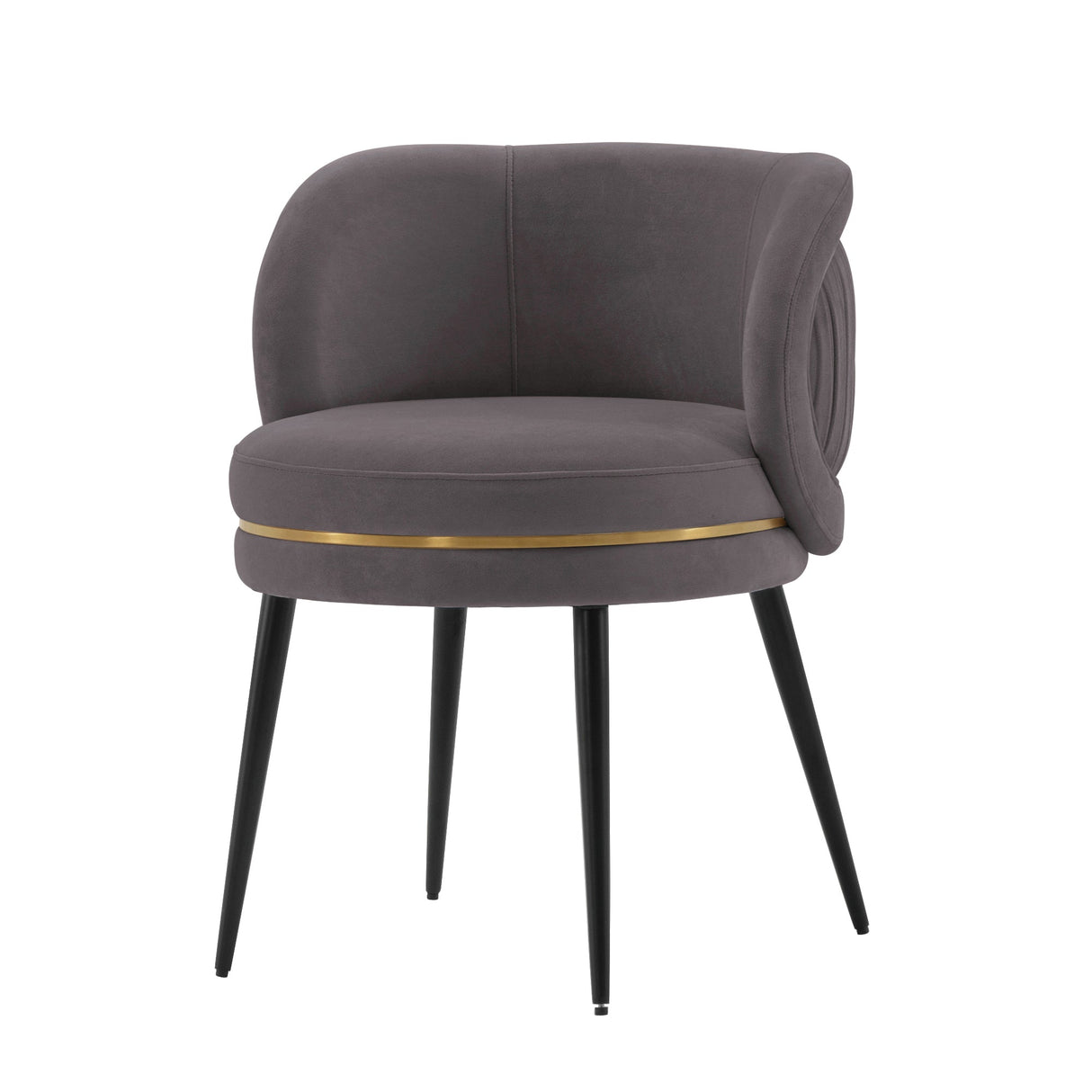 Kaya Dining Chair in Grey by Manhattan Comfort at Eve Furniture