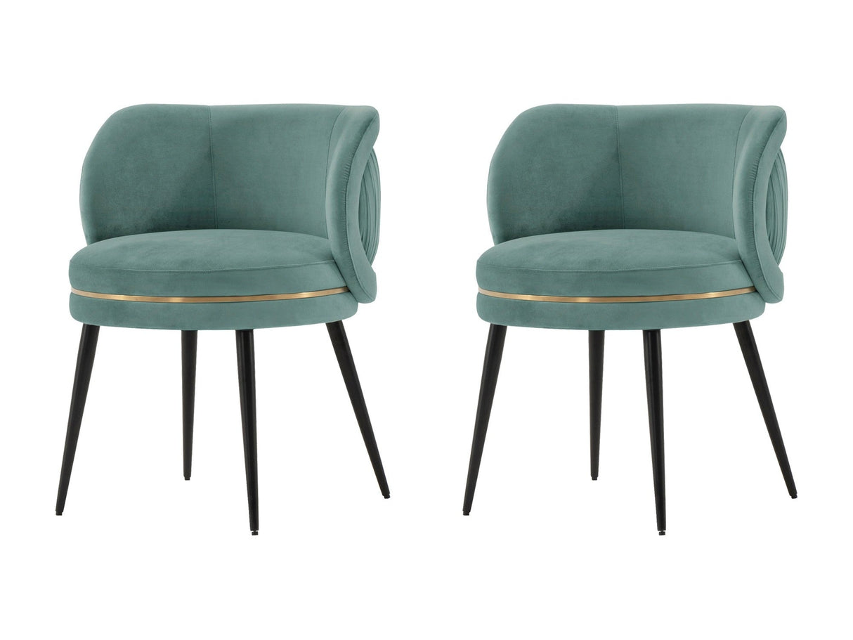 Kaya Dining Chair in Mint Green (set of 2) by Manhattan Comfort at Eve Furniture
