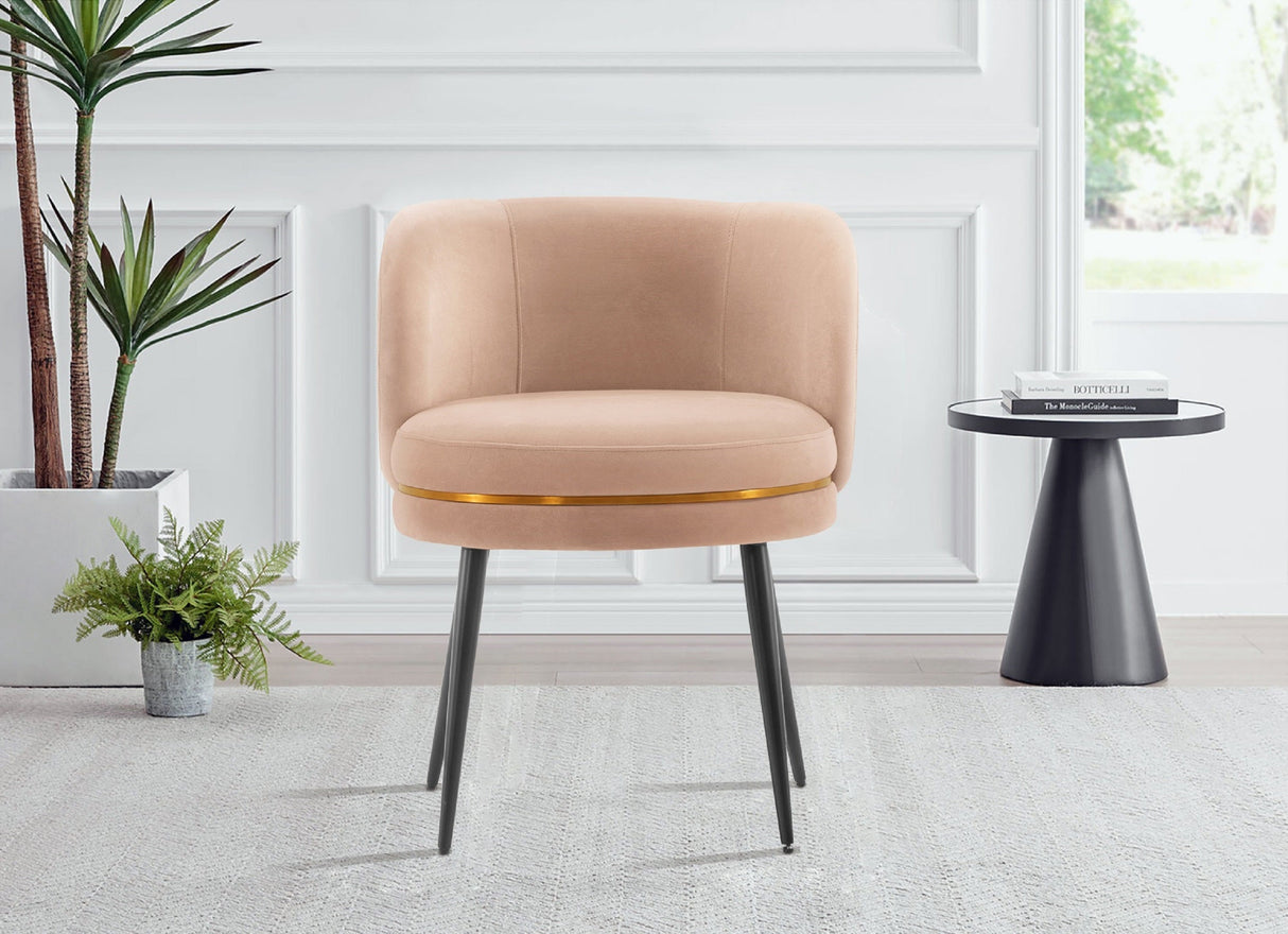 Kaya Dining Chair in Nude by Manhattan Comfort at Eve Furniture