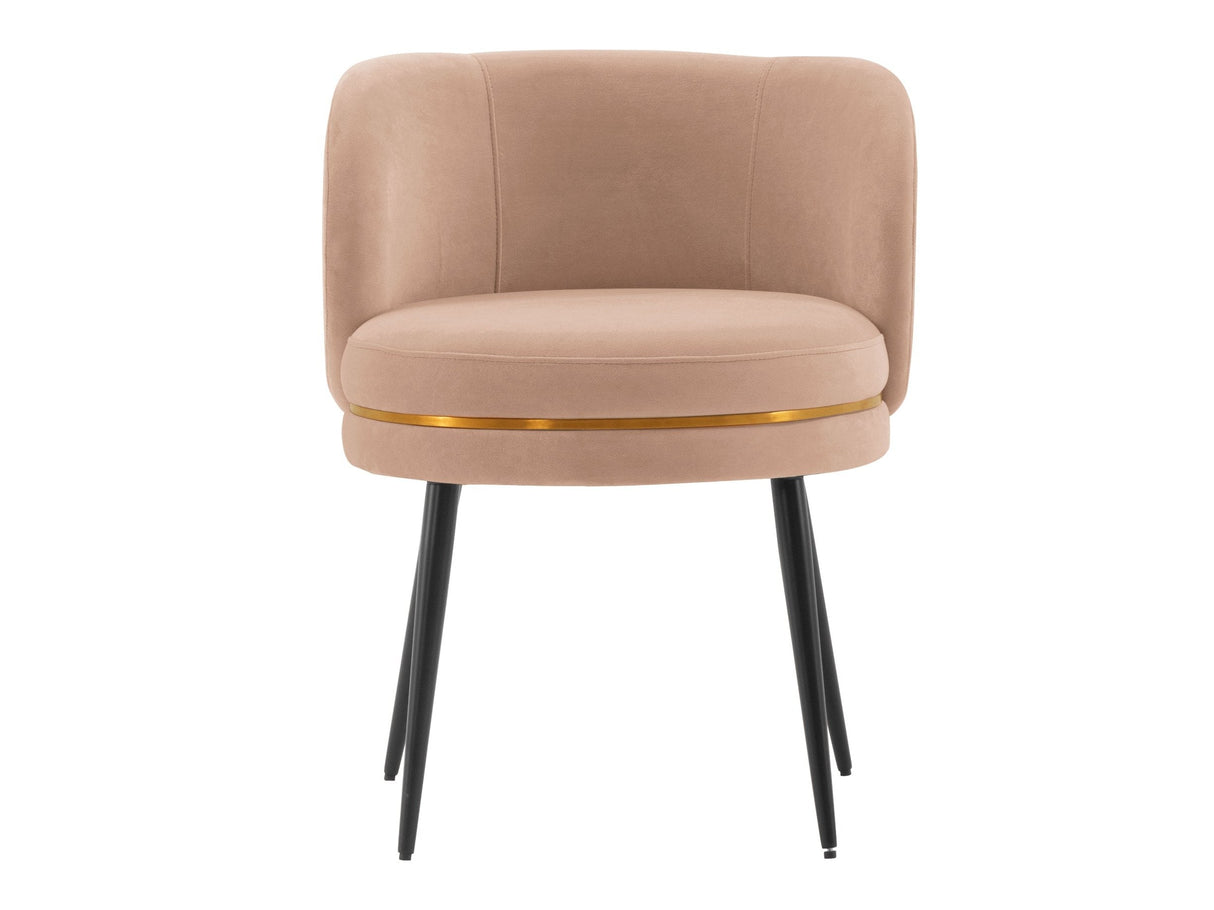 Kaya Dining Chair in Nude by Manhattan Comfort at Eve Furniture