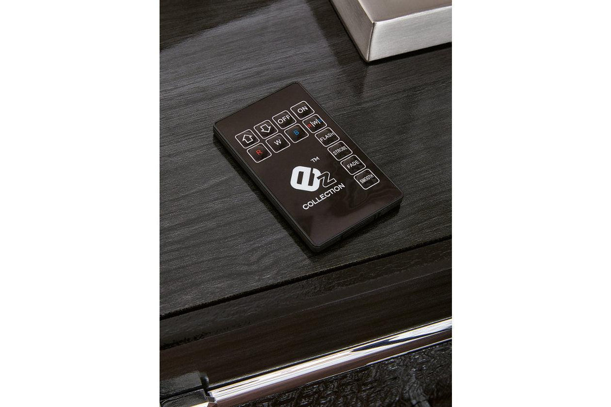 Kaydell Black Queen Upholstered Panel Bed by Ashley at Eve Furniture