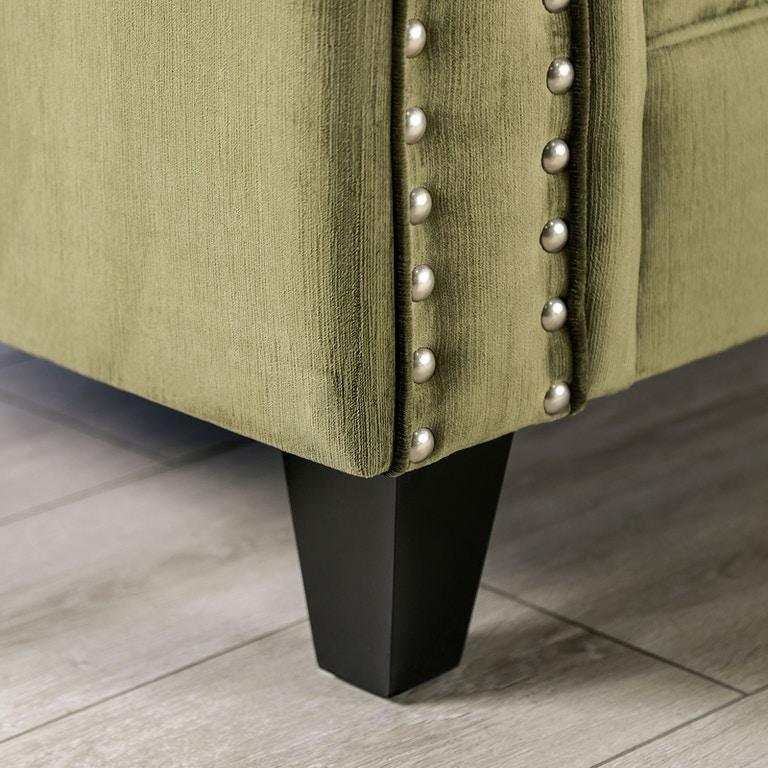 Kaye Green Stationary Sofa & Loveseat by Furniture of America at Eve Furniture