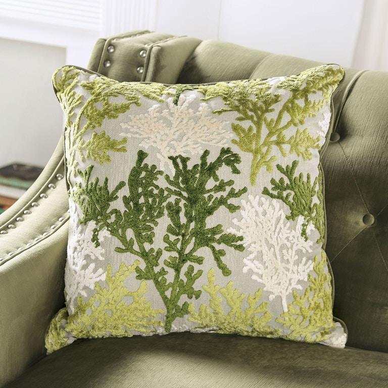 Kaye Green Stationary Sofa & Loveseat by Furniture of America at Eve Furniture