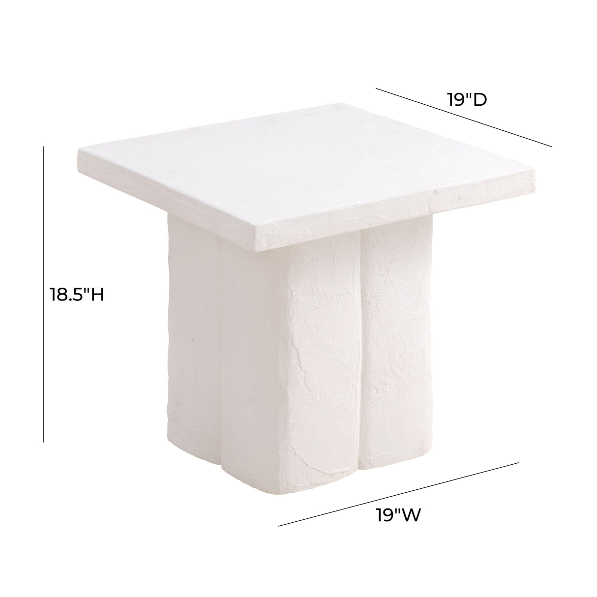 Kayla Concrete Indoor / Outdoor Side Table by TOV Furniture at Eve Furniture