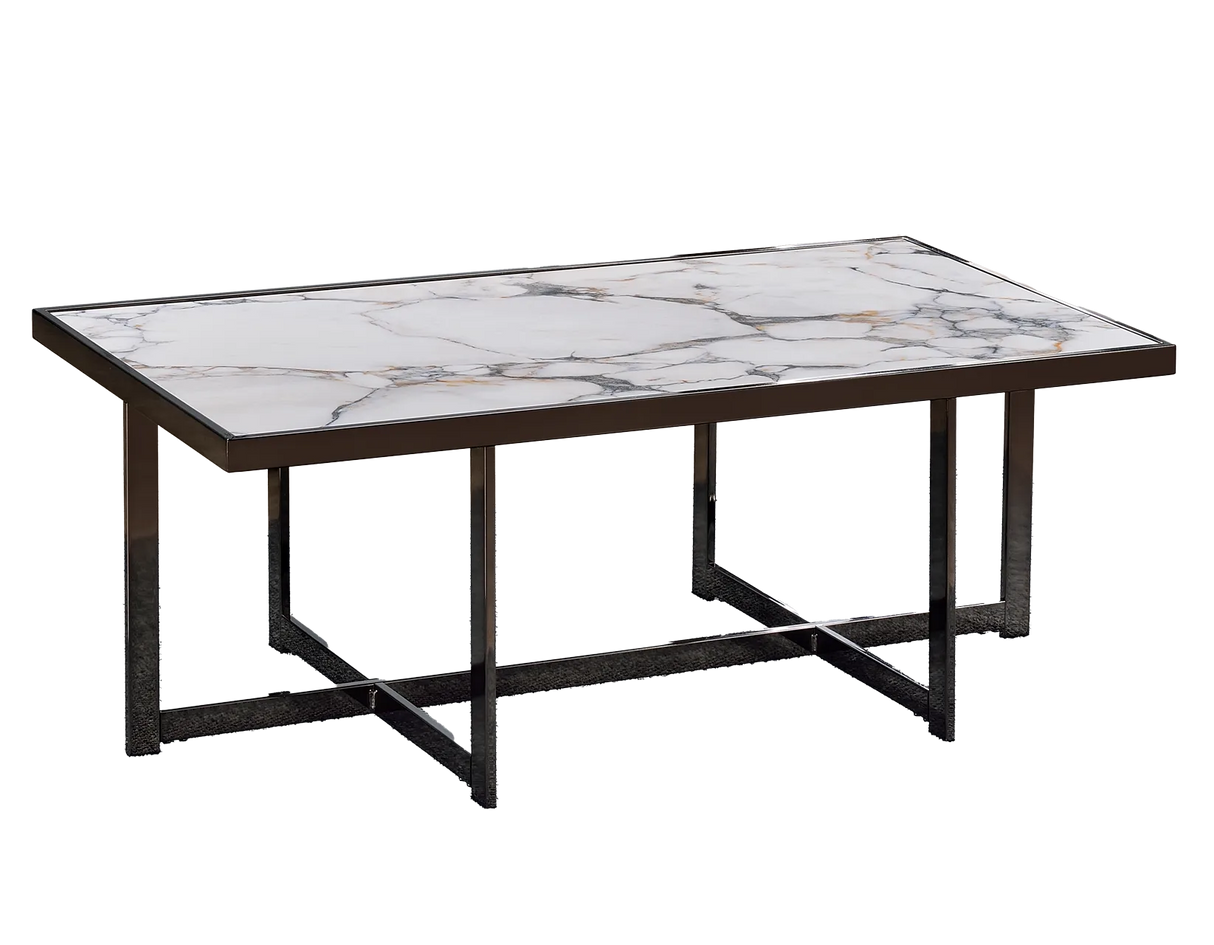 Kayley 47.5″ Sintered Stone Cocktail Table by Steve Silver at Eve Furniture