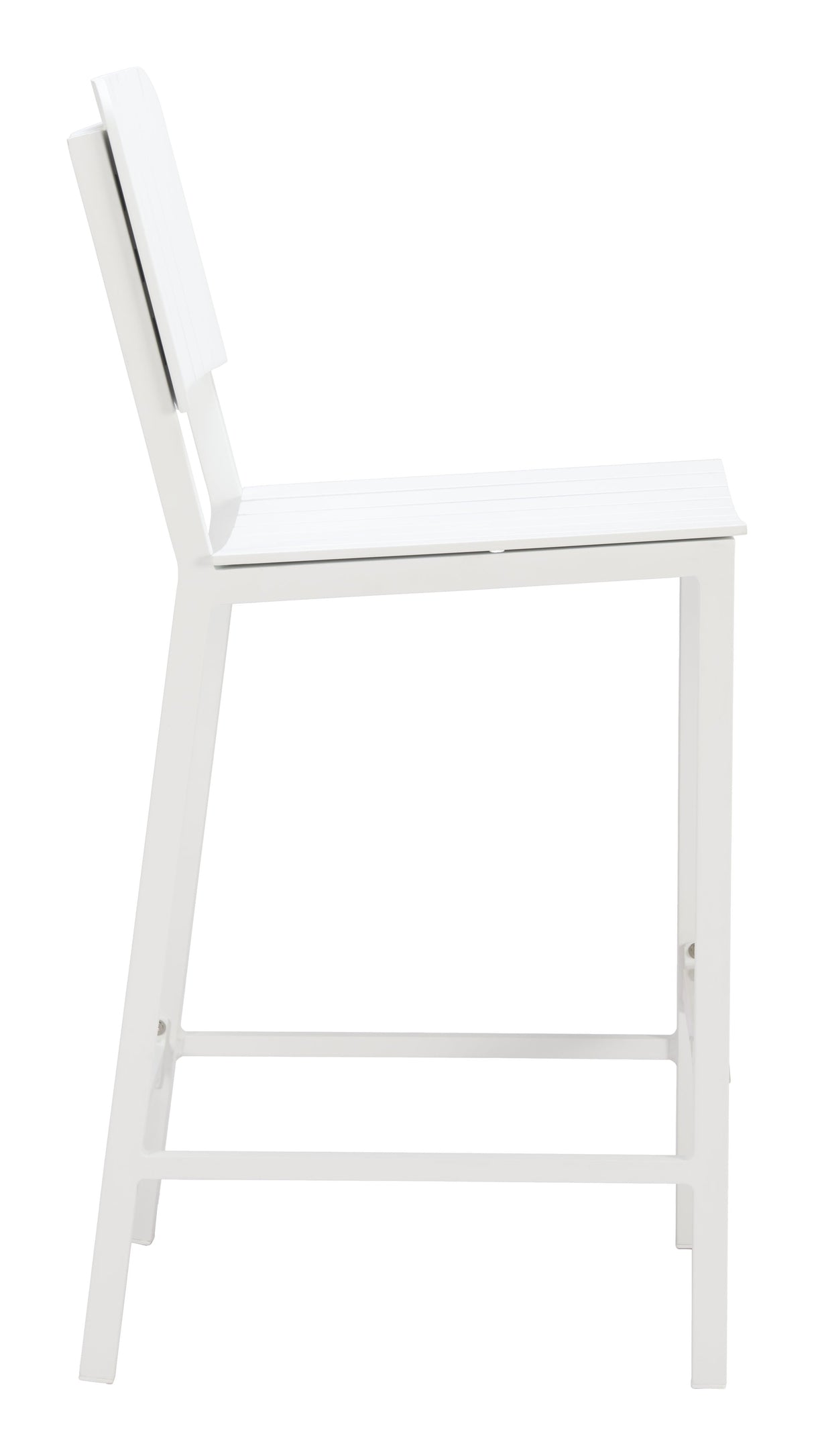 Kayu White Outdoor Barstool by Zuomod at Eve Furniture