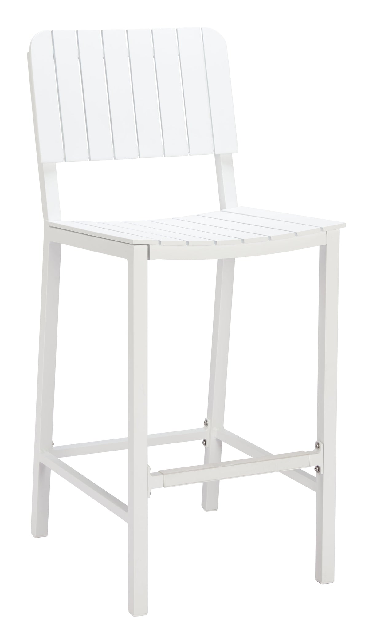 Kayu White Outdoor Barstool by Zuomod at Eve Furniture