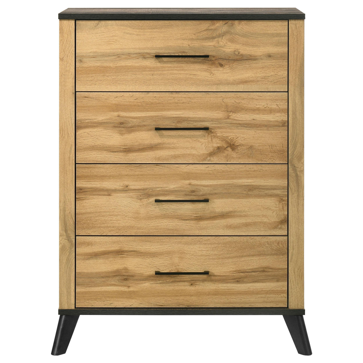 Kaywood 4-drawer Bedroom Chest of Drawers Natural Pine by Coaster at Eve Furniture