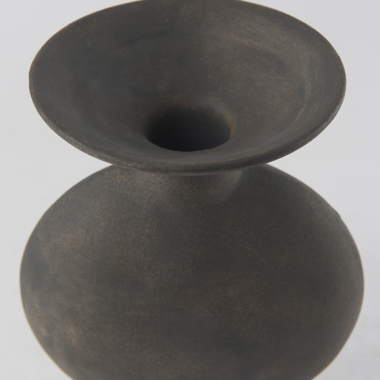 Kaz 6.7L x 5.5W x 11.2H Earthy Brown Ceramic Vase by Mercana at Eve Furniture