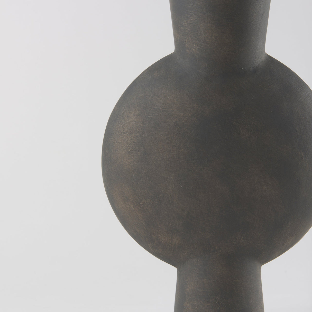 Kaz 8.3L x 3.9W x 16.7H Earthy Brown Ceramic Vase by Mercana at Eve Furniture