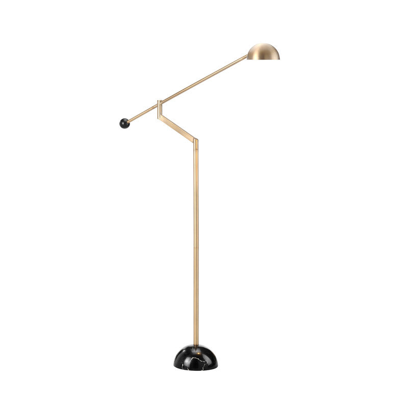 Keaton Gold/Black Floor Lamp by Crestview at Eve Furniture