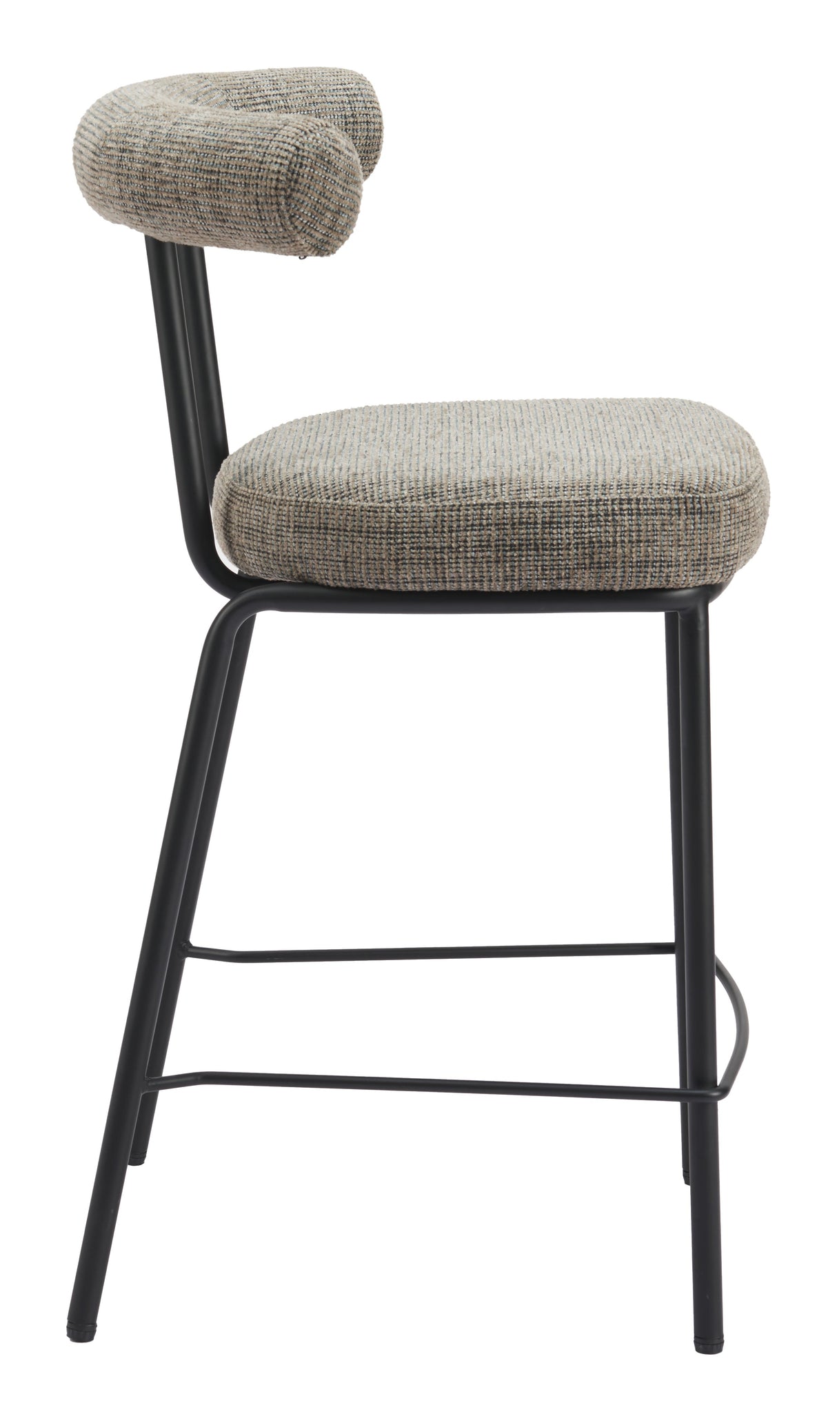 Kede Green Tweed Counter Stool by Zuomod at Eve Furniture