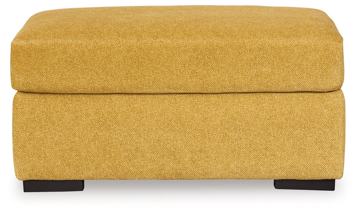 Keerwick Sunflower Ottoman by Ashley at Eve Furniture