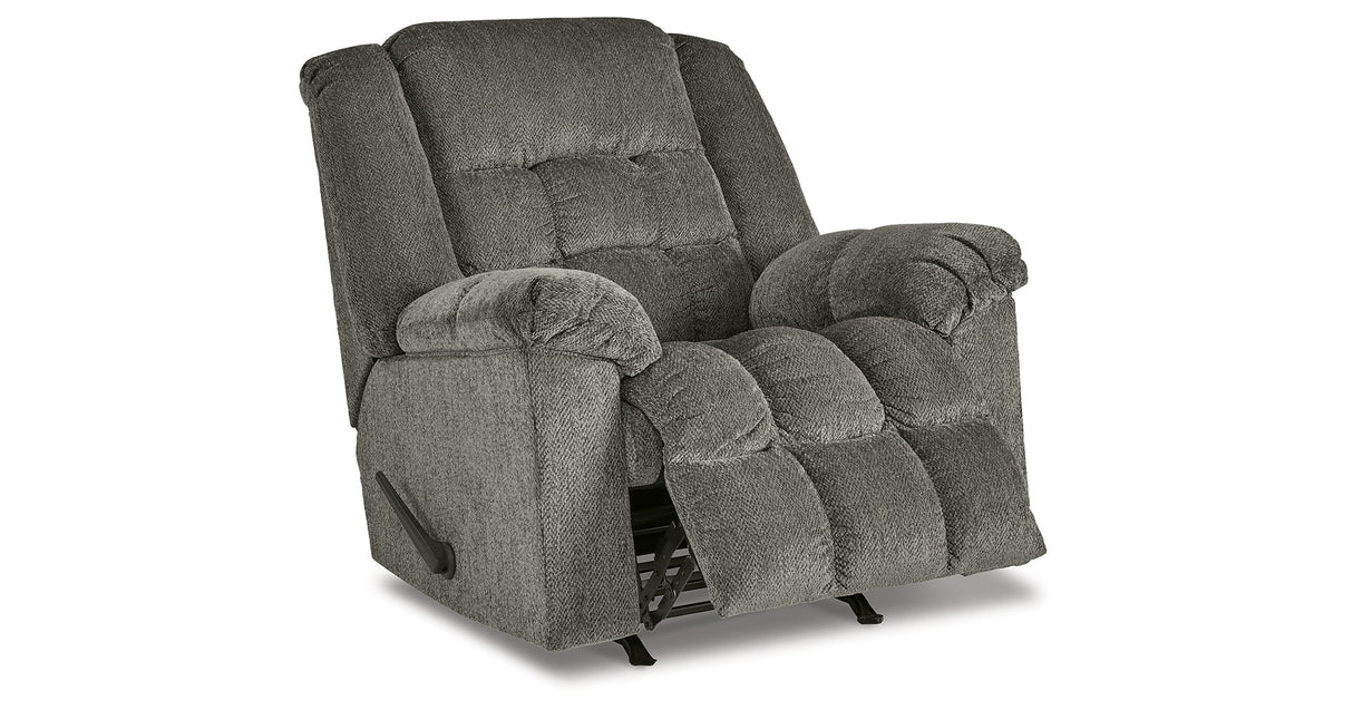 Kegler Putty Recliner by Ashley at Eve Furniture