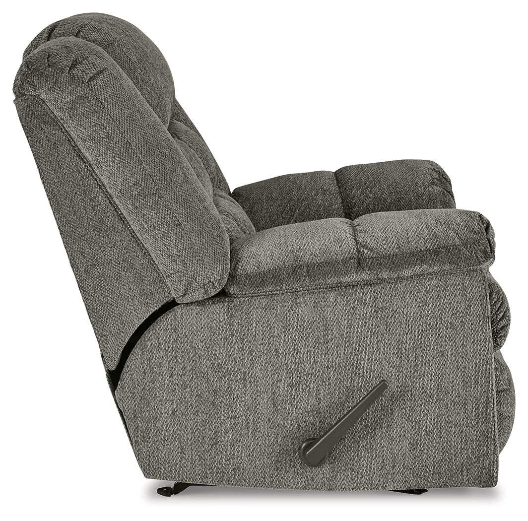 Kegler Putty Recliner by Ashley at Eve Furniture