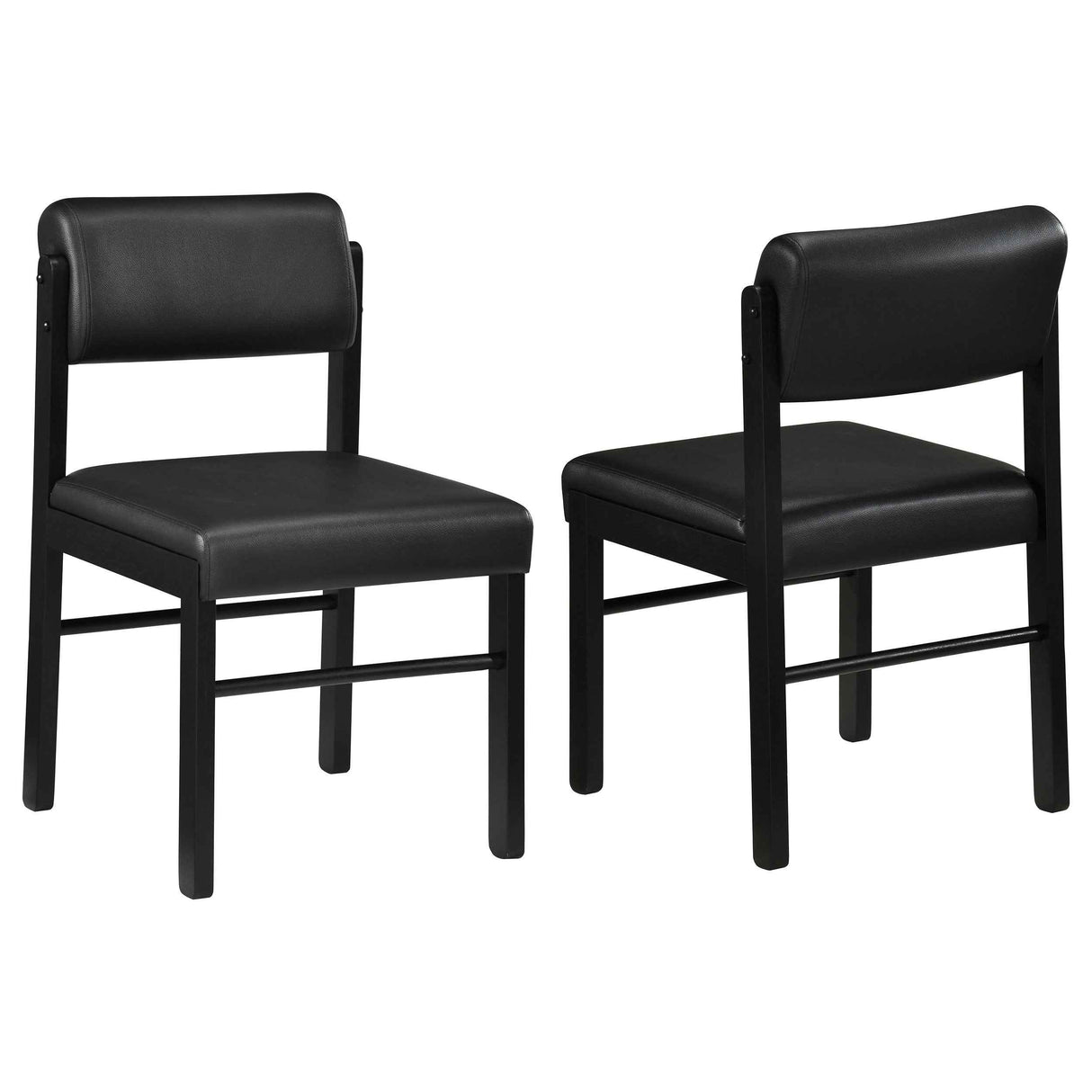 Kehoe Black Upholstered Dining Side Chair (Set of 2) by Coaster at Eve Furniture