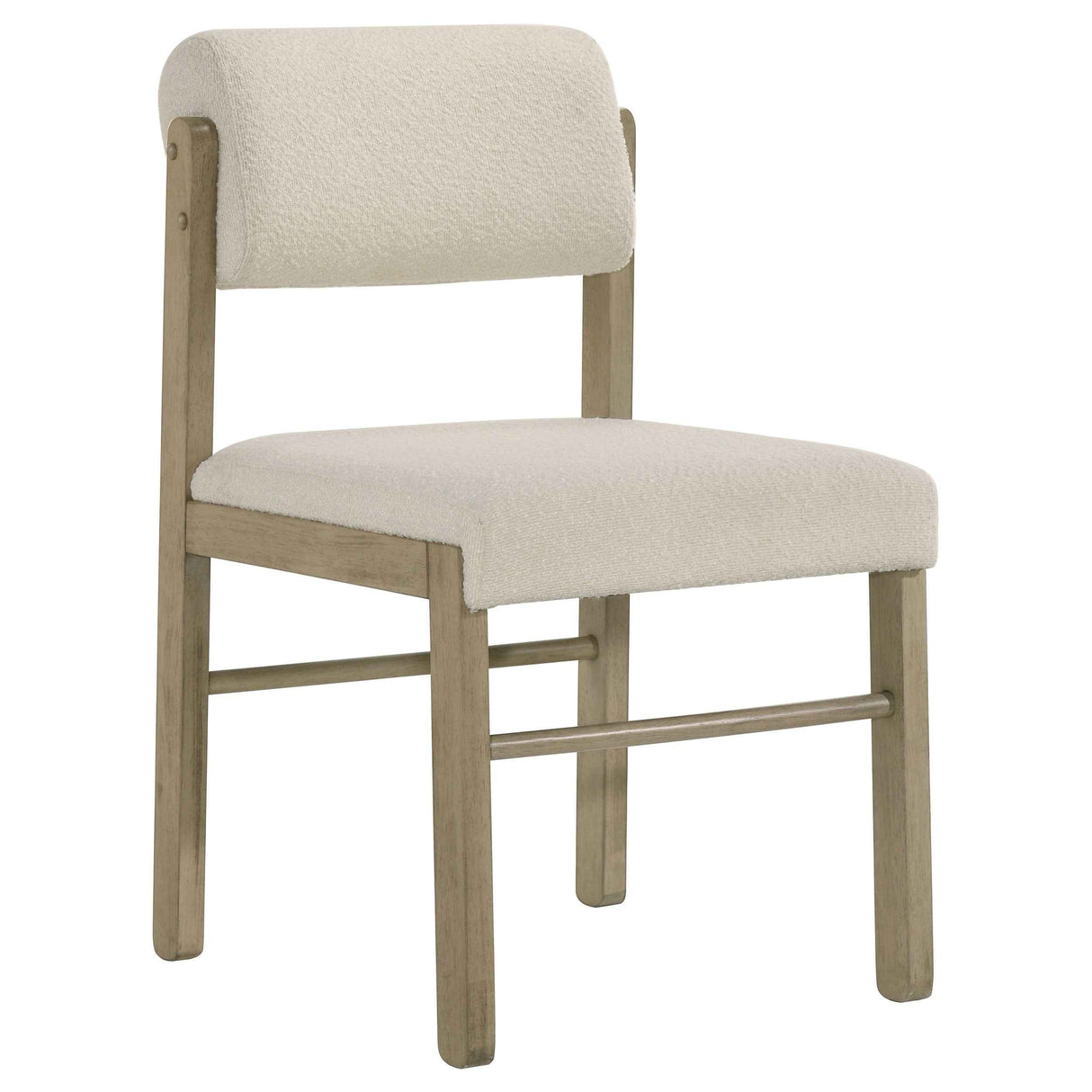 Kehoe Cream/Natural Oak Upholstered Dining Side Chair (Set of 2) by Coaster at Eve Furniture