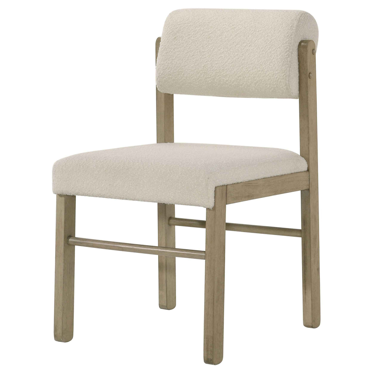 Kehoe Cream/Natural Oak Upholstered Dining Side Chair (Set of 2) by Coaster at Eve Furniture
