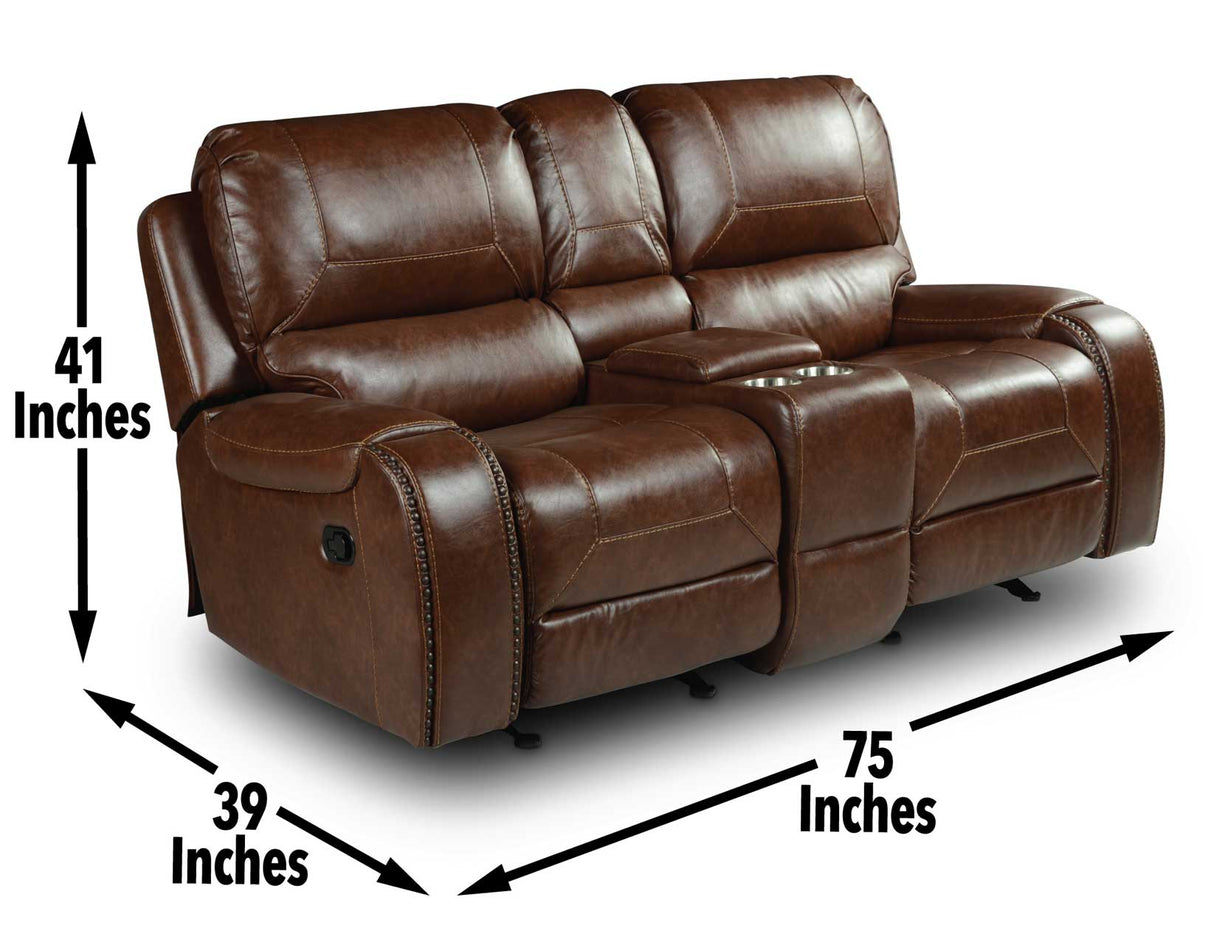 Keily Manual Glider Reclining Loveseat by Steve Silver at Eve Furniture