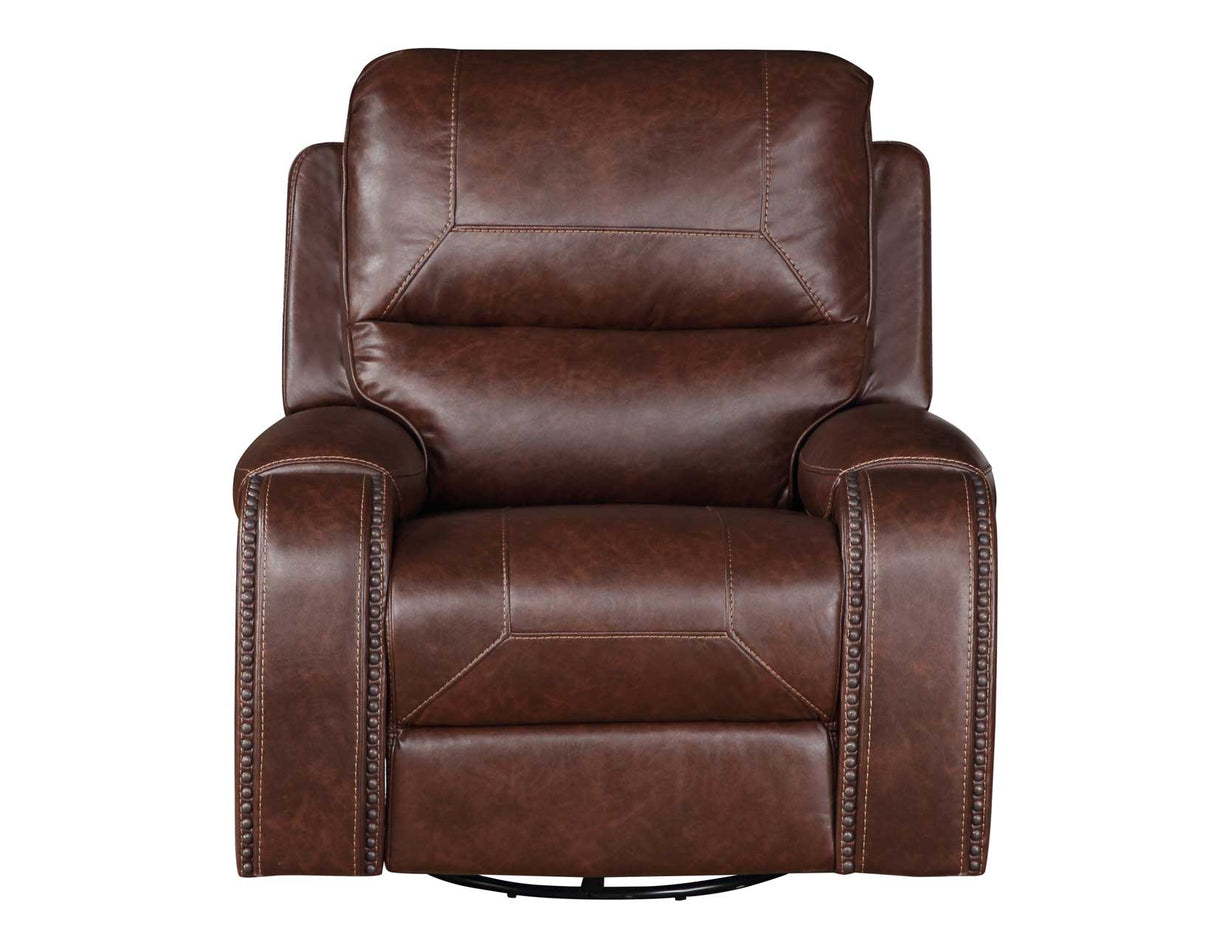 Keily Brown Manual Swivel Glider Recliner by Steve Silver at Eve Furniture