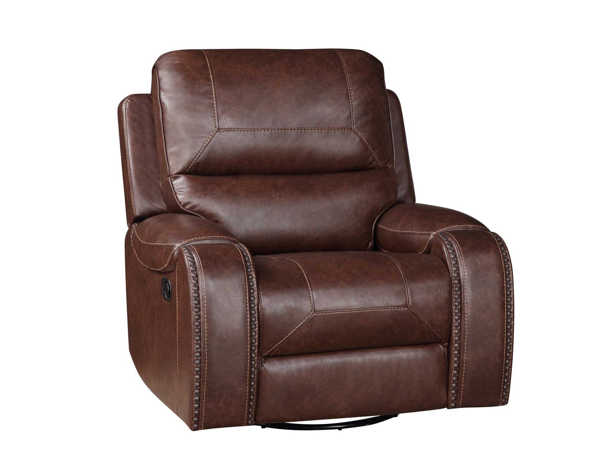 Keily Brown Manual Swivel Glider Recliner by Steve Silver at Eve Furniture