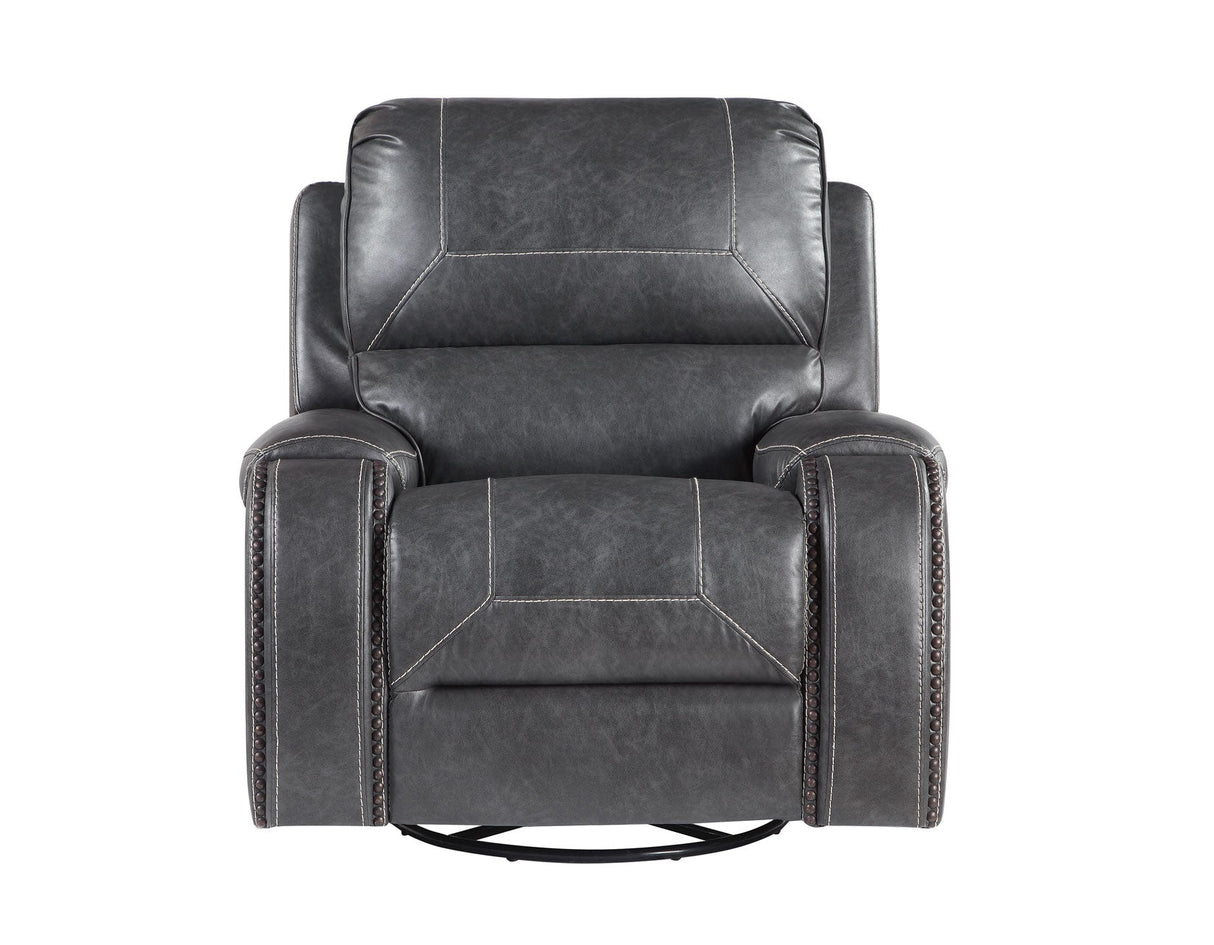 Keily Gray Manual Swivel Glider Recliner by Steve Silver at Eve Furniture