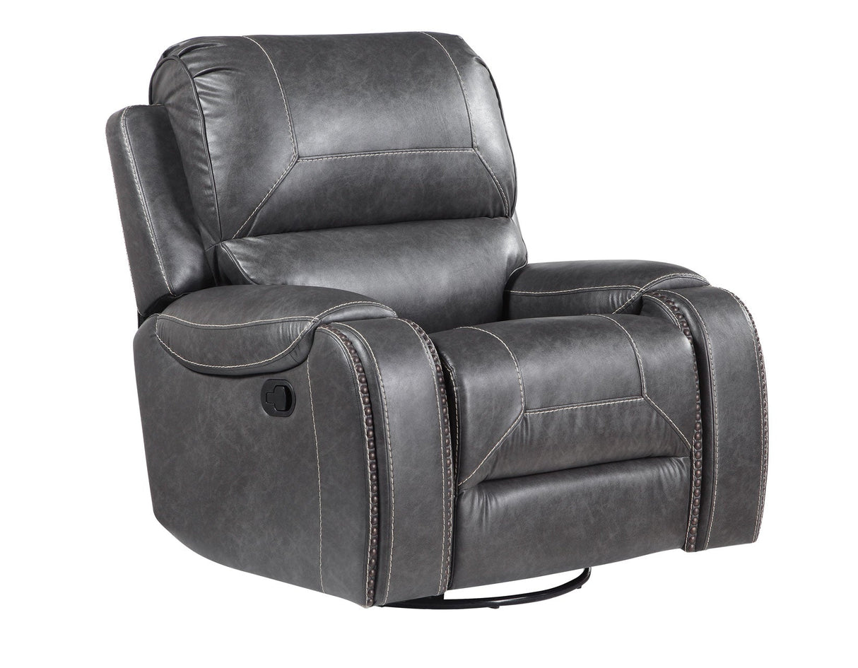 Keily Gray Manual Swivel Glider Recliner by Steve Silver at Eve Furniture