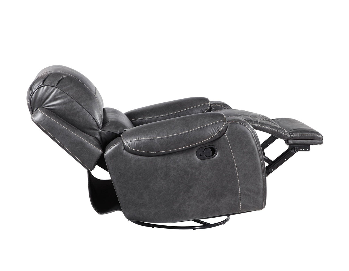 Keily Gray Manual Swivel Glider Recliner by Steve Silver at Eve Furniture